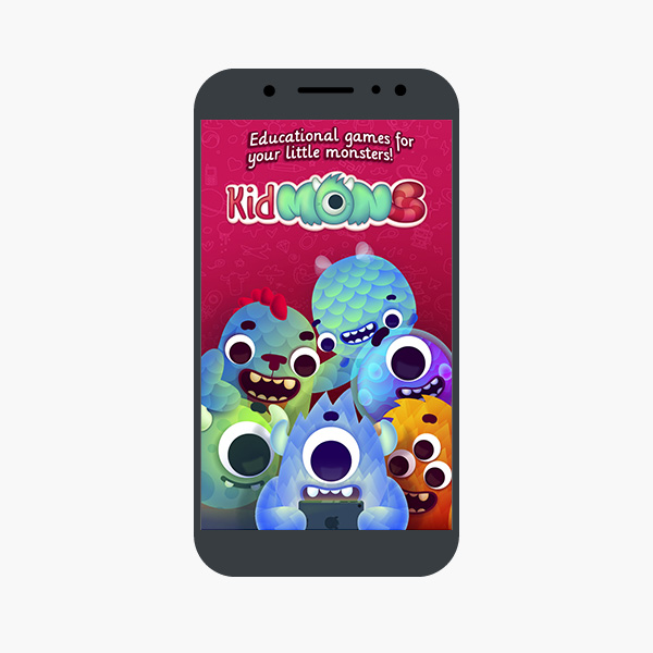 mock kidmons smartphone monstruitos